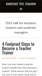 Mobile Screenshot of barefootteflteacher.com